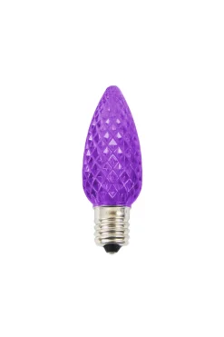 Best Sale C9 Platinum Elite LED SMD Bulb (25 Bulbs/bag) - Faceted, Purple Bulbs|Outdoor Lighting