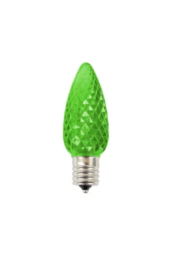 Best C9 Wonderful LED SMD Bulb (25 Bulbs/bag) - Faceted, Green Bulbs|Outdoor Lighting