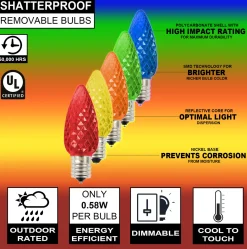 Fashion C9 Wonderful LED SMD Bulb (25 Bulbs/bag) - Faceted, Multi Bulbs|Outdoor Lighting