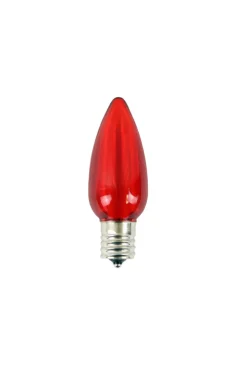 Fashion C9 Wonderful LED SMD Bulb (25 Bulbs/bag) - Smooth, Red Bulbs|Outdoor Lighting