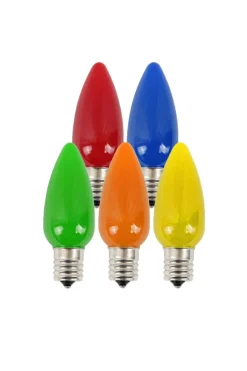 Hot C9 Wonderful LED SMD Bulb (25 Bulbs/bag) - Frosted, Multi Bulbs|Outdoor Lighting