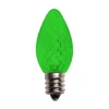 Best C7 Wonderful LED SMD Bulbs (25 Bulbs/bag) - Faceted, Green Outdoor Lighting