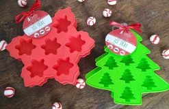 Hot Christmas Silicone Ice Trays - Set Of 2 Christmas Accents