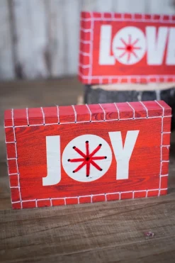 Store Christmas Words Block Christmas Accents