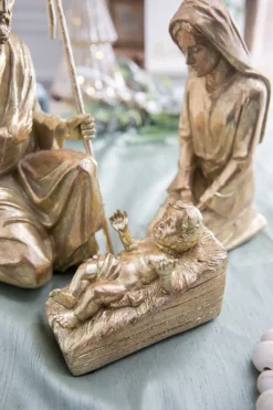 New Elegant Nativity Set - 3 Pieces Christmas Accents