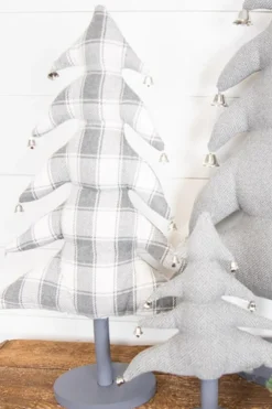 Clearance Fabric Christmas Tree - Set Of 3 Christmas Accents
