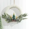 Discount Frosted Christmas Tree Wreath Ornament Christmas Accents