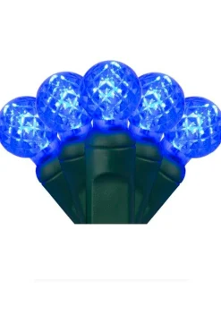Discount G12 70L 4" Spacing - Blue Light Strands|Outdoor Lighting