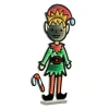 Hot 29"H Elf With Candy Cane Infinity Light Infinity Lights|Indoor Lighting