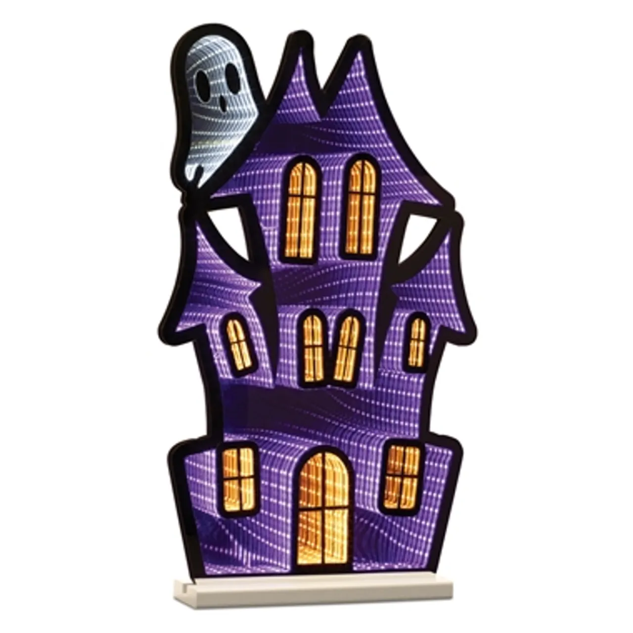 Clearance 23.5"H Haunted House With Ghost Infinity Light Infinity Lights|Indoor Lighting