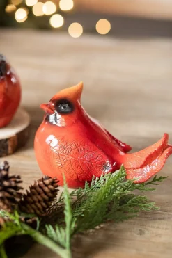 New Large Resin Cardinal Figurine Christmas Accents