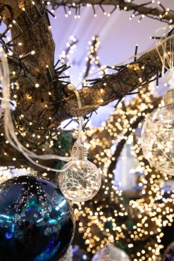 Online LED String Lights With Clear Balls - 4” Orbs Orb Lights|Indoor Lighting