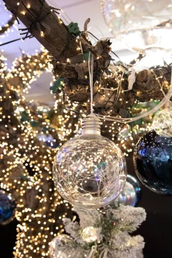 Online LED String Lights With Clear Balls - 6" Orbs Indoor Lighting|Orb Lights