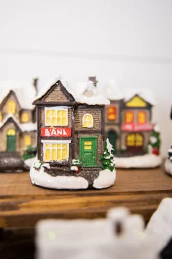 Best Sale Lighted Holiday House With Battery Powered LEDs Christmas Accents