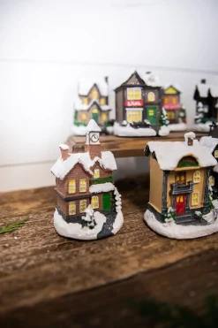 Best Sale Lighted Holiday House With Battery Powered LEDs Christmas Accents