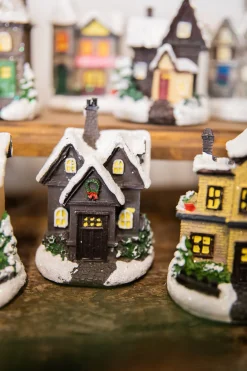 Best Sale Lighted Holiday House With Battery Powered LEDs Christmas Accents