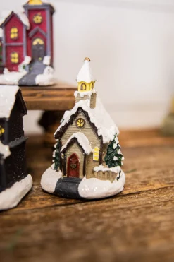 Best Sale Lighted Holiday House With Battery Powered LEDs Christmas Accents