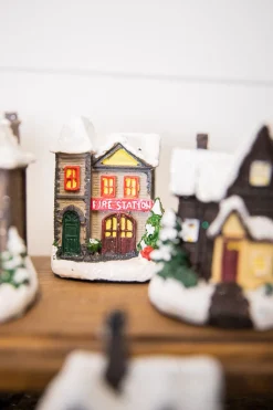 Best Sale Lighted Holiday House With Battery Powered LEDs Christmas Accents