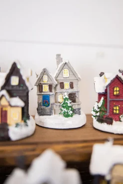 Best Sale Lighted Holiday House With Battery Powered LEDs Christmas Accents