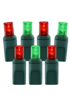 Cheap 5mm Red/Green - 70L 4" Spacing Light Strands|Outdoor Lighting