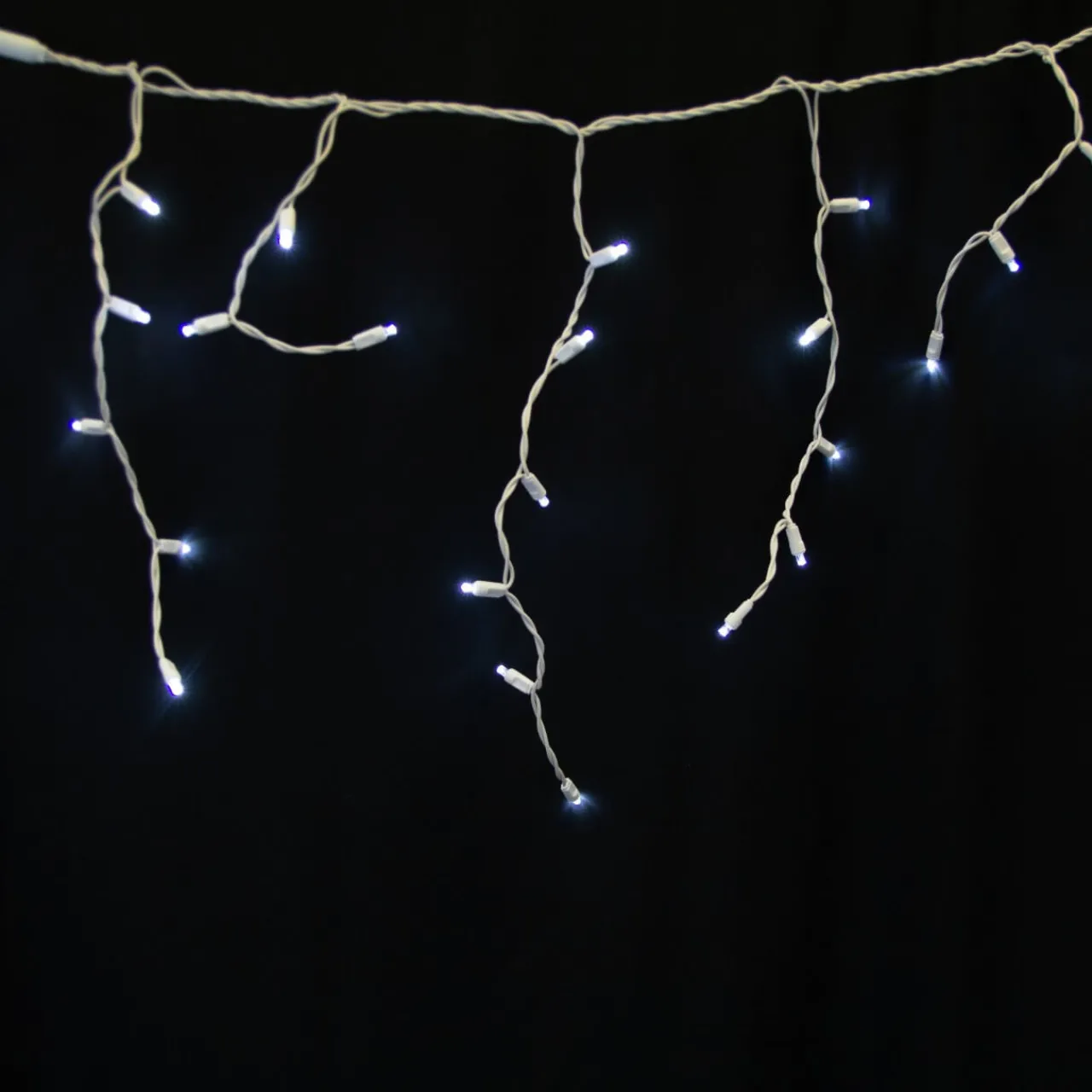 Shop 5MM Icicle Lights - Pure White Light Strands|Outdoor Lighting
