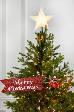 Outlet Mr. Christmas Santa's Sleigh Tree Topper Christmas Accents