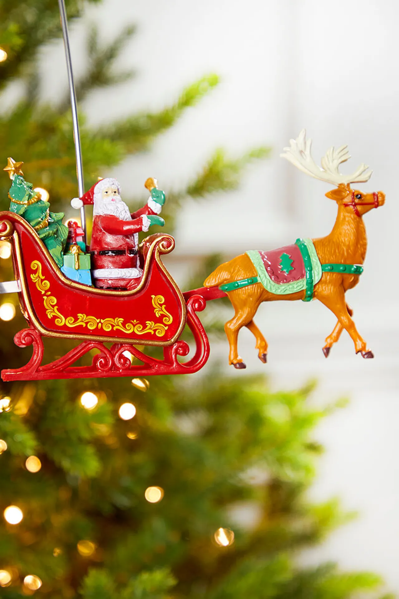 Outlet Mr. Christmas Santa's Sleigh Tree Topper Christmas Accents