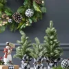 Flash Sale Pine Tree With Plaid Fabric - Large Christmas Accents