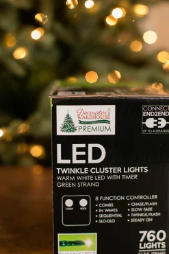 Online Platinum Elite Cluster Lights - 760L Warm White Light Strands|Outdoor Lighting