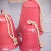 Cheap Red Tin Bells - Set Of 3 Christmas Accents