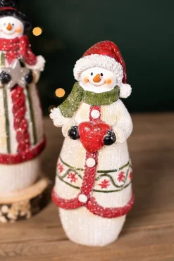 Sale Resin Knit Snowman Christmas Accents
