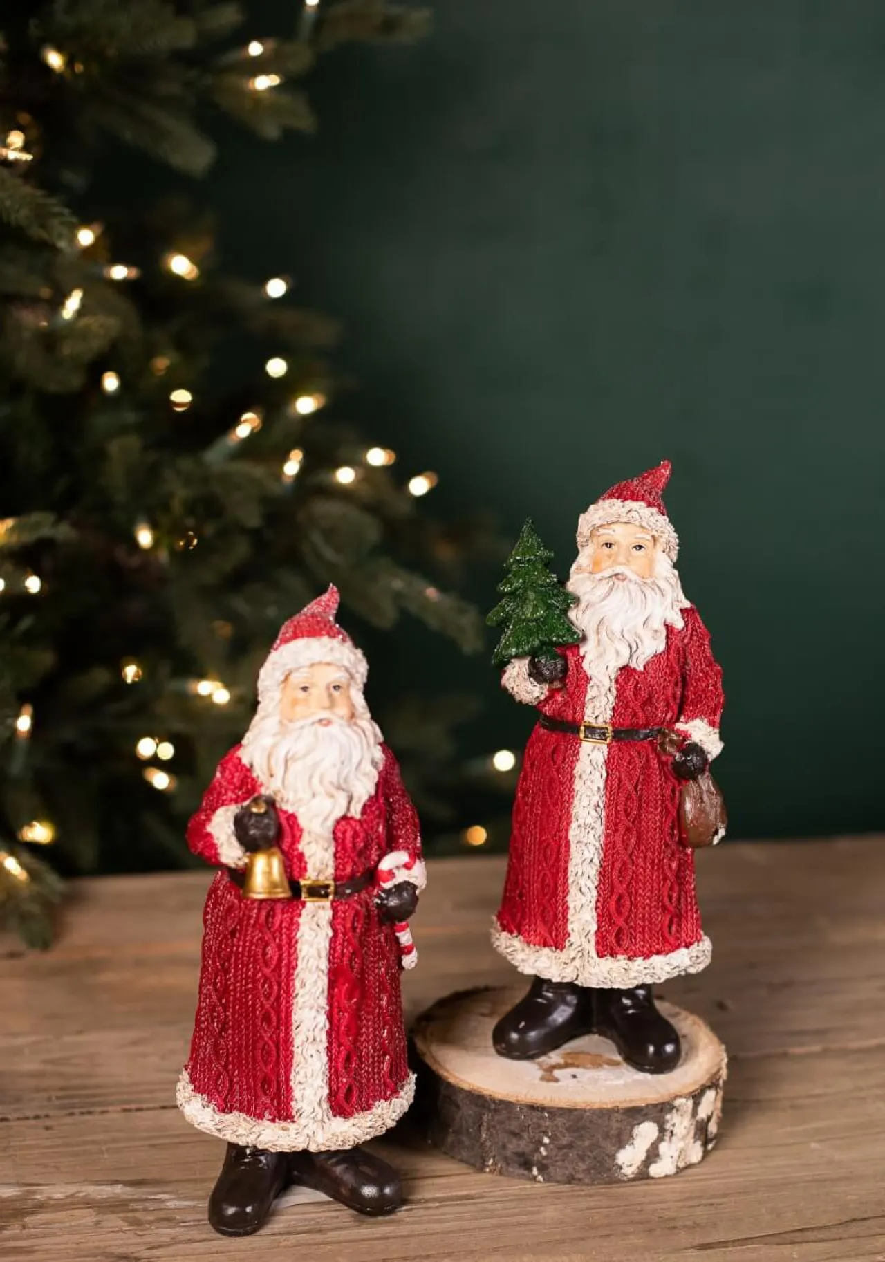 Discount Resin Nostalgia Santa Figurine Christmas Accents