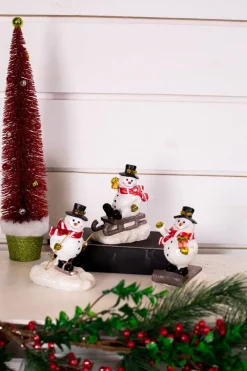 Best Resin Playing Jolly Snowman Christmas Accents