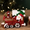 Cheap Resin Santa Train - Set Of 3 Christmas Accents