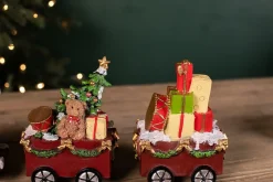 Cheap Resin Santa Train - Set Of 3 Christmas Accents