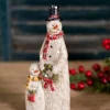 Fashion Resin Sparkly Snowman Family Christmas Accents